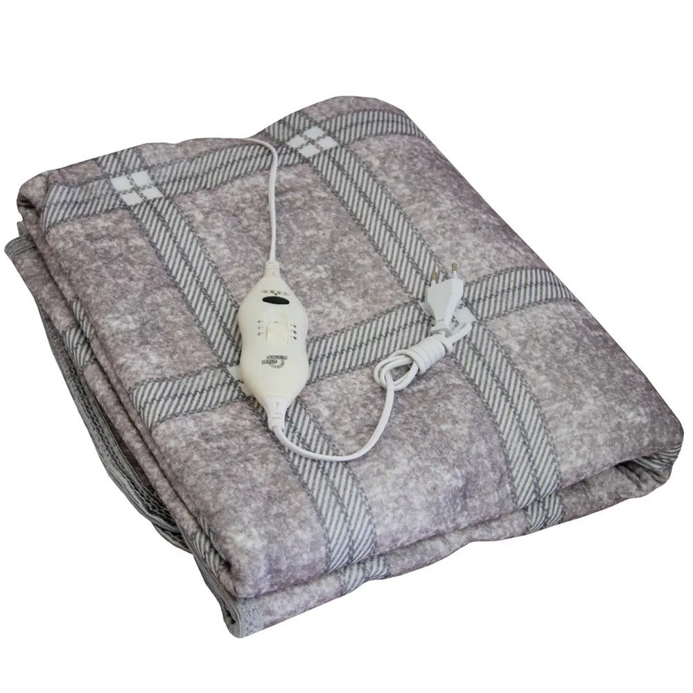 Електропростирадло з підігрівом 150х120см Electric blanket, Сіра / Електроковдра з терморегулятором
