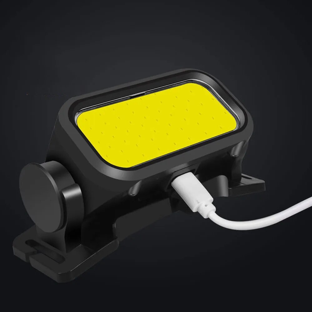Налобний ліхтар із червоним світлом BL-008, з USB зарядкою, Чорний / Акумуляторний ліхтарик на голову