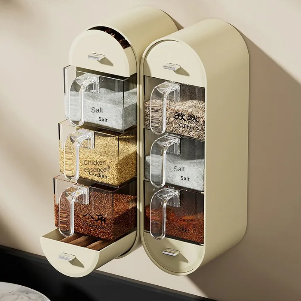 Настінний органайзер для спецій Spice organizer, Білий / Підвісний органайзер для круп / Органайзер для кухні
