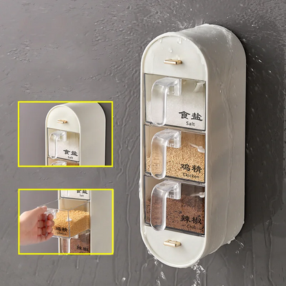 Настінний органайзер для спецій Spice organizer, Білий / Підвісний органайзер для круп / Органайзер для кухні