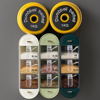 Настінний органайзер для спецій Spice organizer, Білий / Підвісний органайзер для круп / Органайзер для кухні