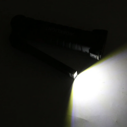 Акумуляторний ліхтарик на магніті, від USB WORKLIGHT-W51-SMD + COB, Чорний / Кемпінговий ліхтар / Підвісний ліхтарик для СТО