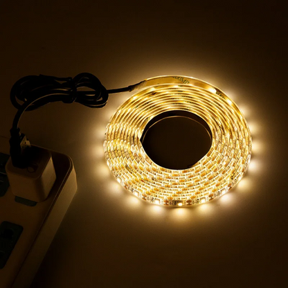 Світлодіодна LED стрічка 5м, від USB, / Універсальна лед стрічка від повербанка / Підсвітка для дзеркала