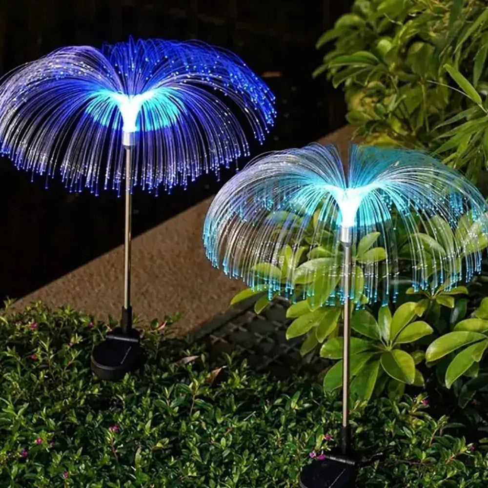 2шт Світильник садовий від сонячної батареї 80см, Медуза, RGB / Газонні світлодіодні ліхтарики