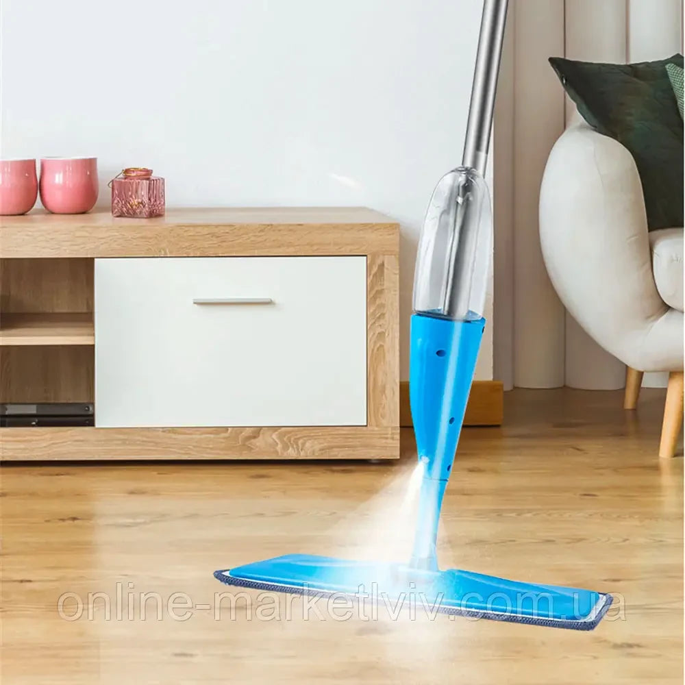 Швабра з розпилювачем для миття підлоги Water Spray Mop, Зелена / Швабра для прибирання