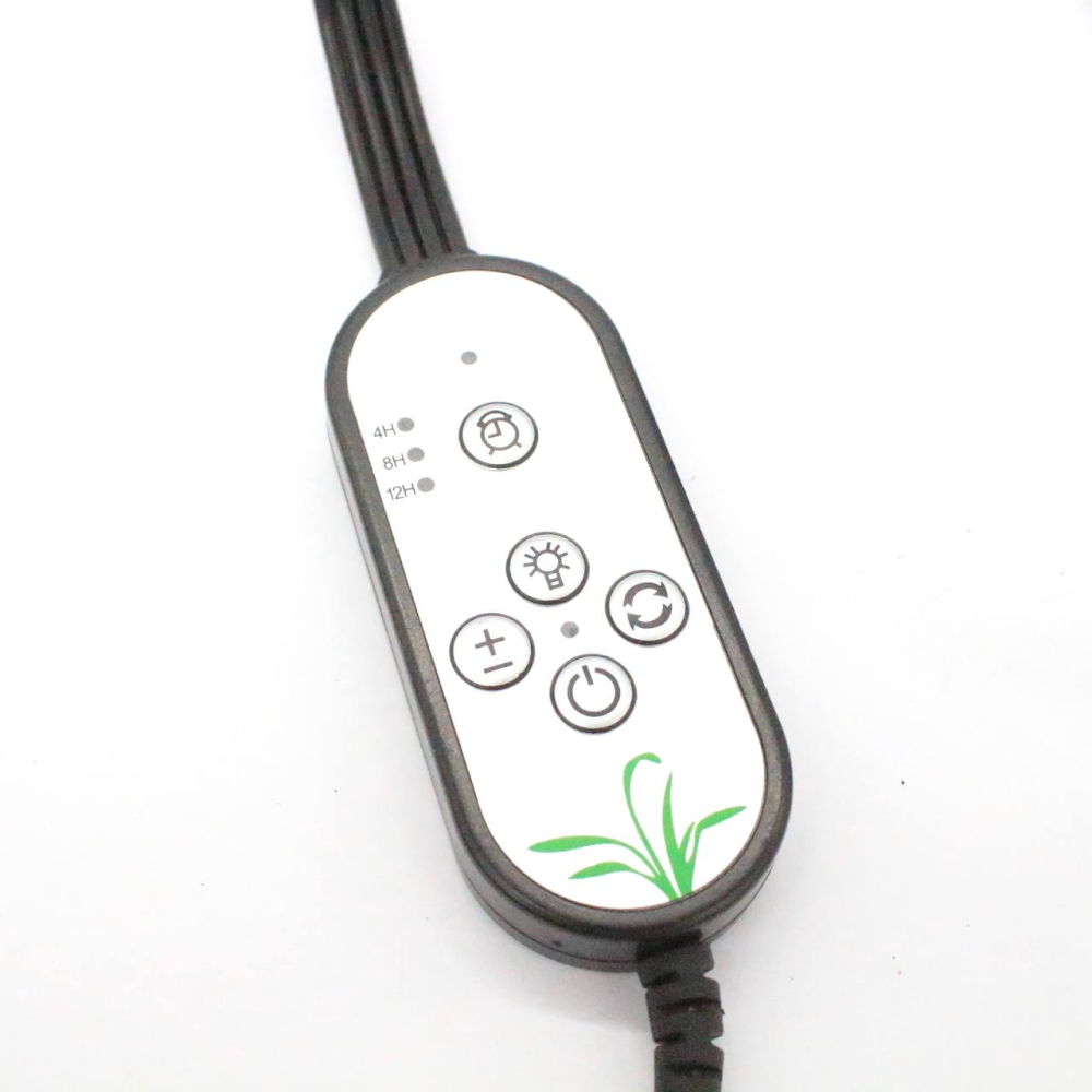 Фітолампа світлодіодна 3 головки з USB та контролером 45 Вт, R3, Чорний / Гнучка LED лампа для розсади та рослин