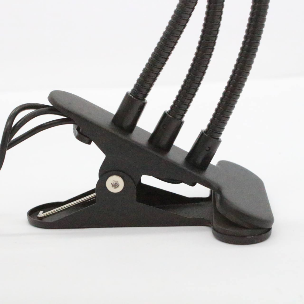Фітолампа світлодіодна 3 головки з USB та контролером 45 Вт, R3, Чорний / Гнучка LED лампа для розсади та рослин