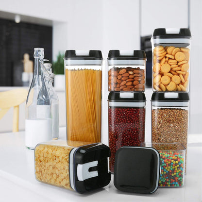 Набір контейнерів 7шт для зберігання сипучих Food storage container, Білий / Органайзер для круп