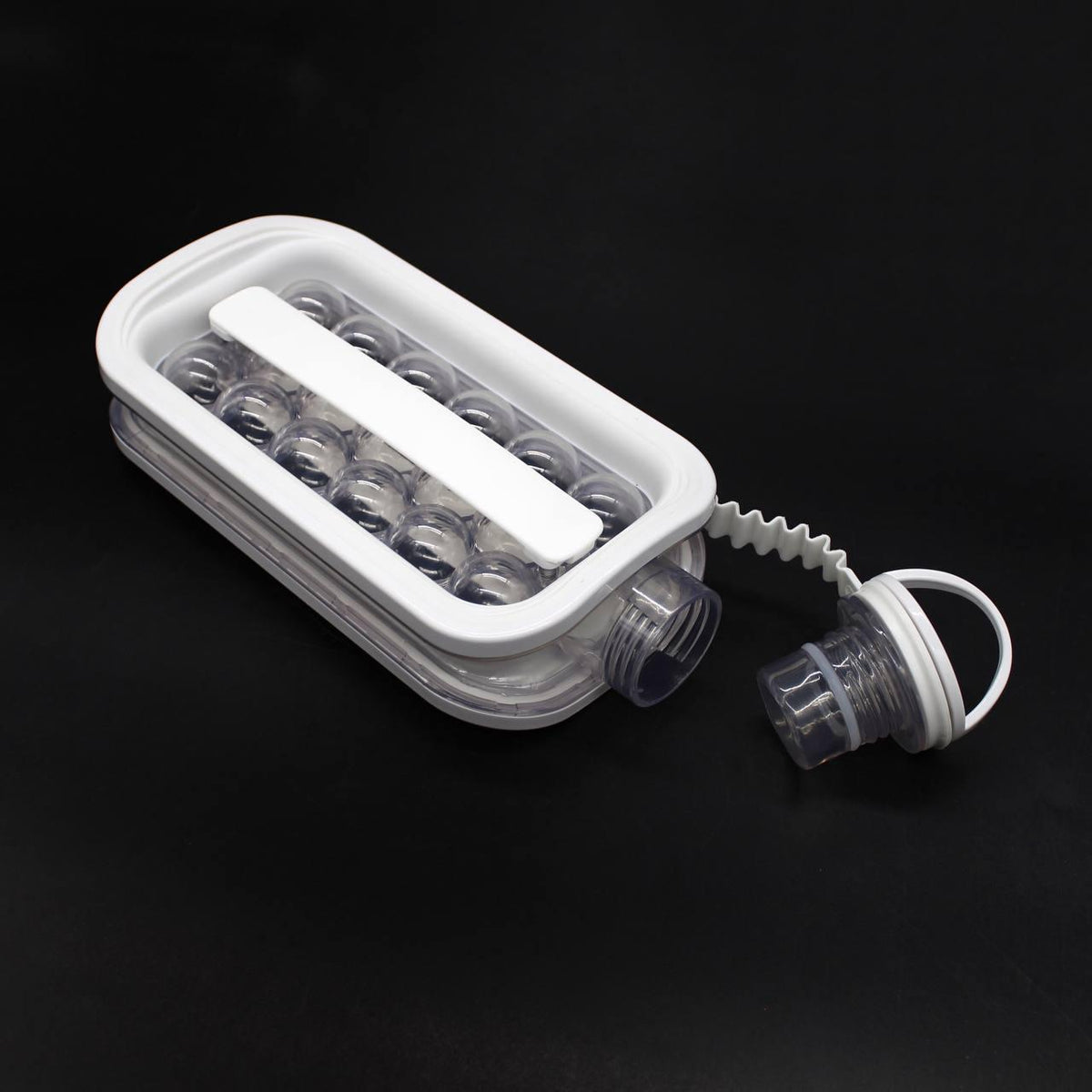 Силіконова форма для льоду з кришкою на 17 кульок ICE CUBE TRAY, / Формочки для льоду / Пляшка для льоду