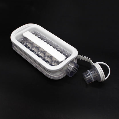 Силіконова форма для льоду з кришкою на 17 кульок ICE CUBE TRAY, / Формочки для льоду / Пляшка для льоду