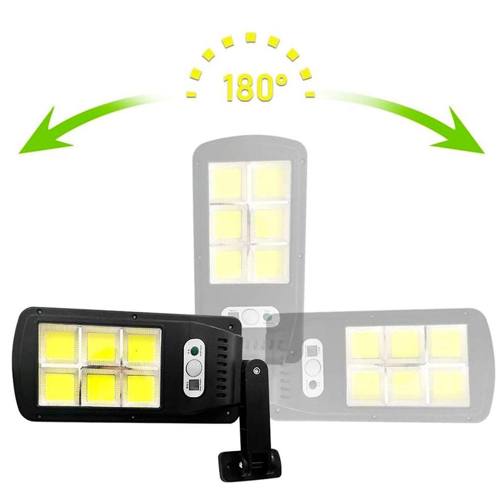 2 шт - Вуличний ліхтар на сонячній батареї Solar Light BL BK120-6COB, Чорні / Вуличний світильник з пультом ДУ