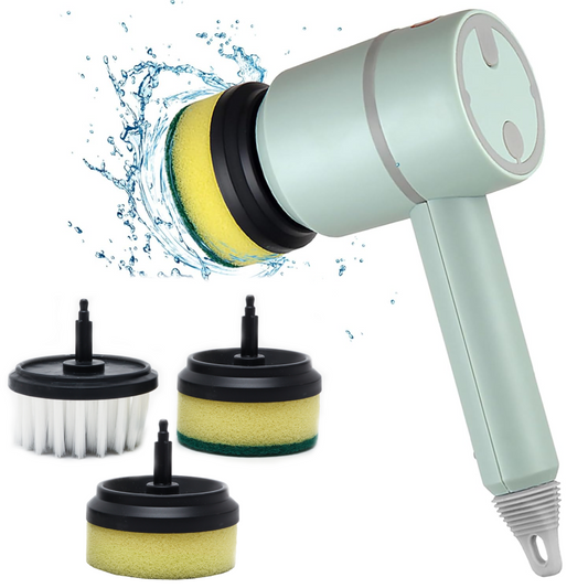 Акумуляторна щітка для прибирання від USB та 3 насадки, Cleaner brush, / Багатофункціональна електрощітка