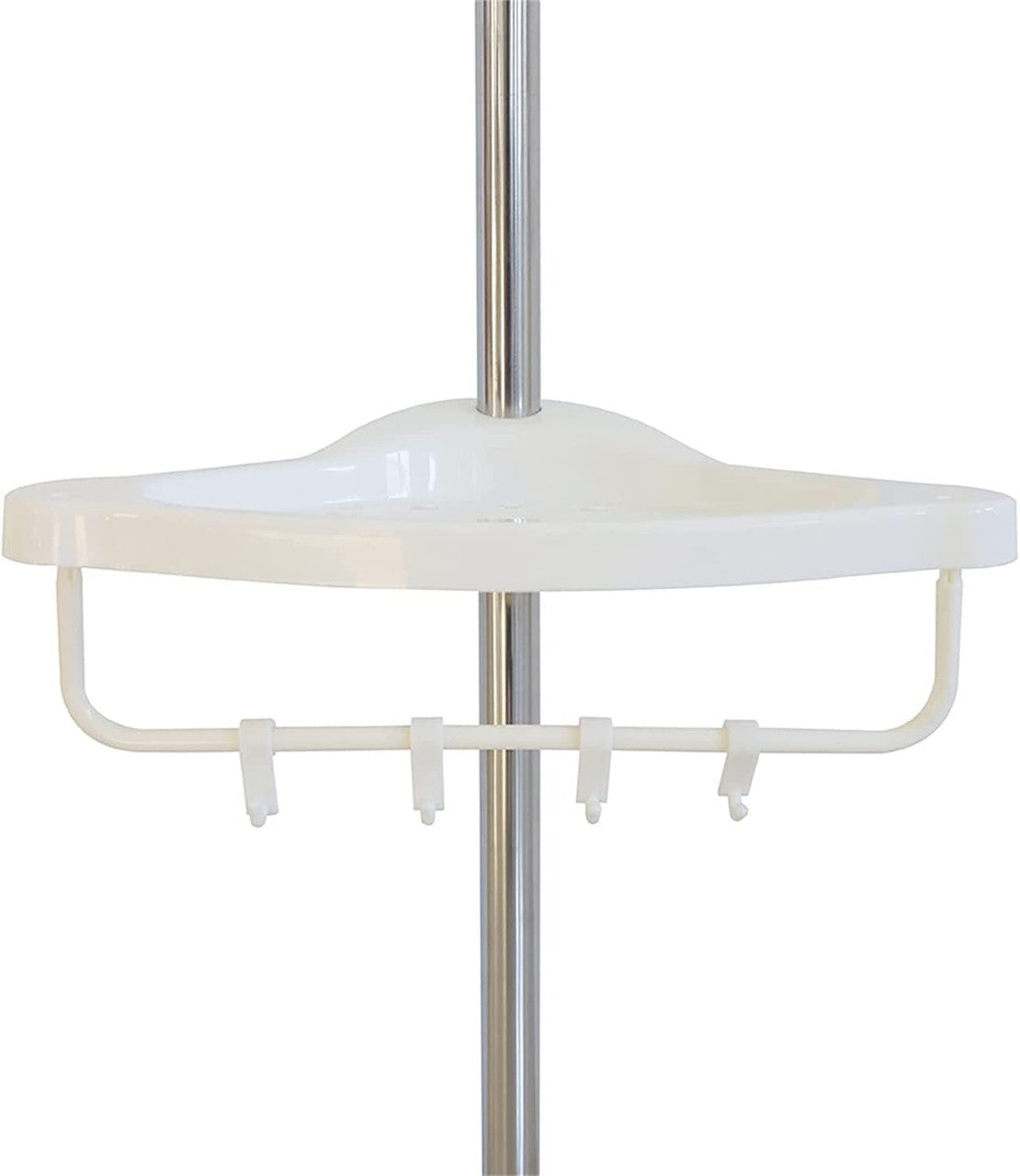 Кутова полиця для ванної 320х33см, Multi Corner Shelf GY-188 White, Білий / Розсувна полиця для ванної кімнати