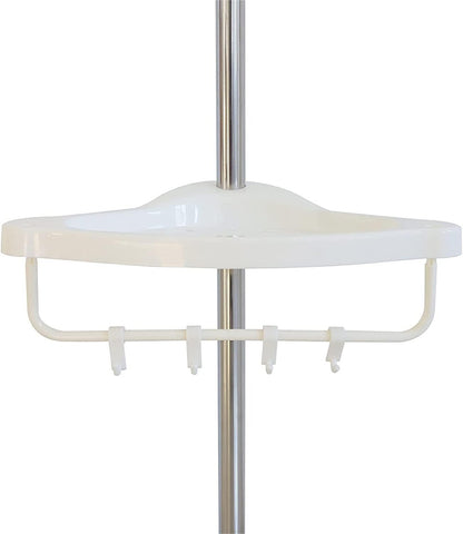 Кутова полиця для ванної 320х33см, Multi Corner Shelf GY-188 White, Білий / Розсувна полиця для ванної кімнати