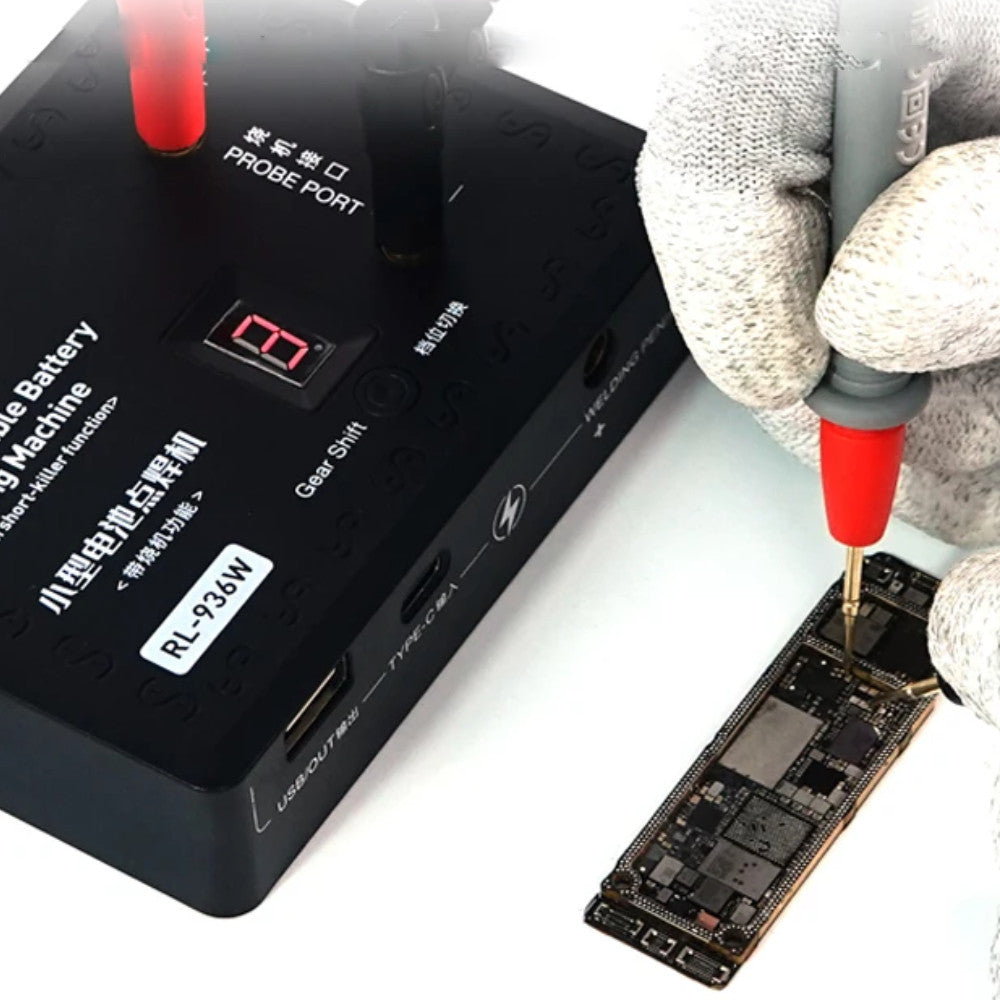 Апарат точкового зварювання АКБ, RL-936W, з USB / Акумуляторний паяльник з функцією виявлення КЗ / Паяльник