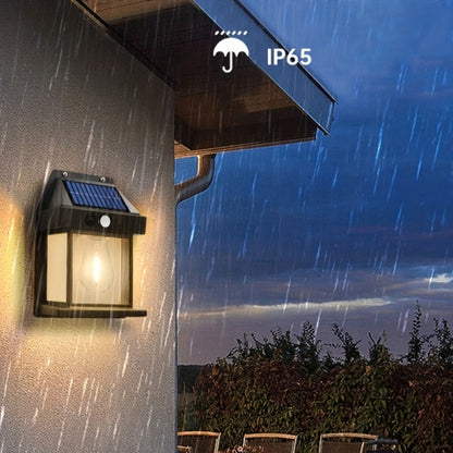 Вуличний світильник на сонячній батареї, SOLAR WALL LAMP ВK-888, Чорний / Світлодіодний ліхтар фасадний