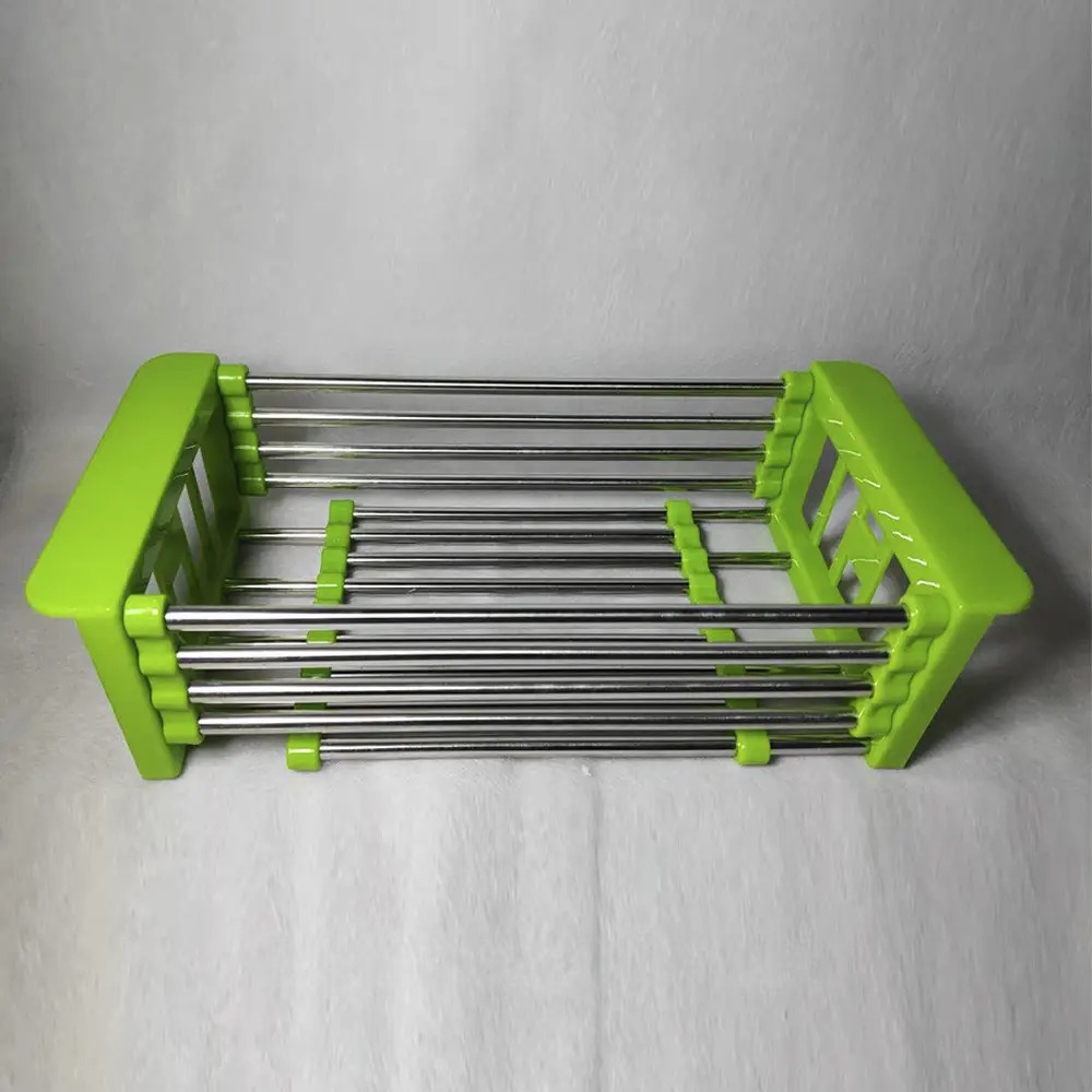 Багатофункціональна складна кухонна полиця для сушіння Kitchen Drain Shelf Rack / Сушарка для овочів та фруктів