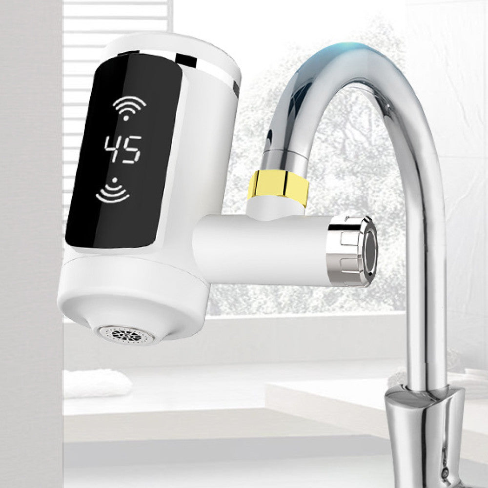 Проточний водонагрівач 3000Вт, Water Heater, Білий / Електричний водонагрівач на кран / Нагрівач води