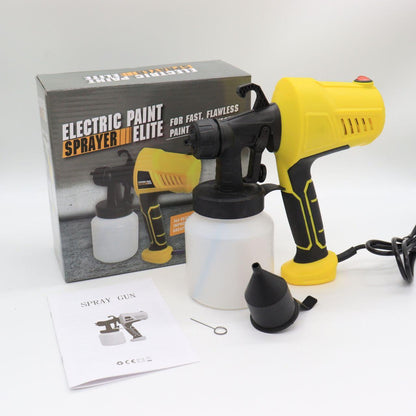 Фарборозпилювач 800мл, 500W, 3 режими розпилення, Electric Paint Sprayer, Жовтий / Краскопульт електричний