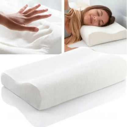 Ортопедична подушка з ефектом пам'яті 50x29x10, Білий /7см, Memory Foam Pillow / Подушка ортопедична для сну