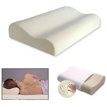 Ортопедична подушка з ефектом пам'яті 50x29x10, Білий /7см, Memory Foam Pillow / Подушка ортопедична для сну