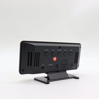 Настільний дзеркальний годинник від USB, VST-888, Червоний / Електронний годинник з вимірюванням температури та вологості