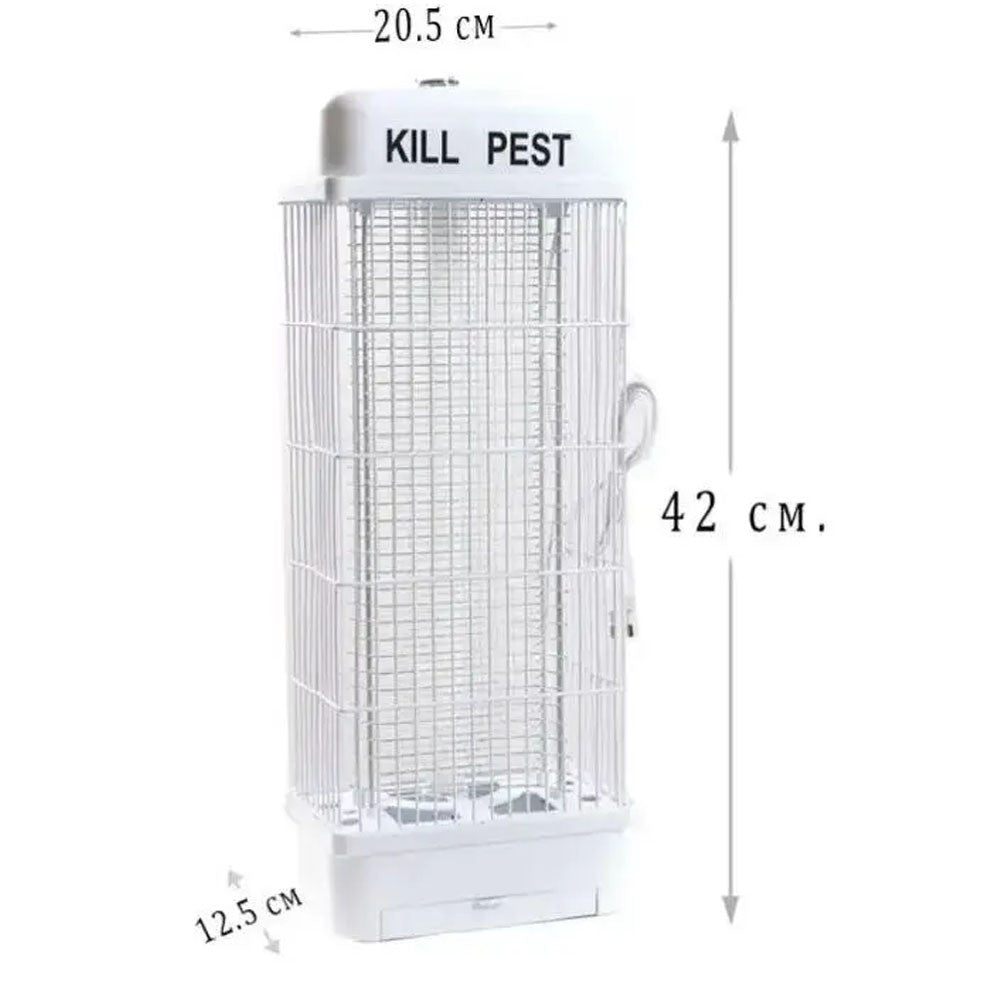 Москітна лампа від мережі, Renata Electric Insect Killer RT1X15W, Білий / Знищувач комах / Лампа від мух
