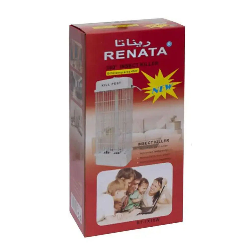 Москітна лампа від мережі, Renata Electric Insect Killer RT1X15W, Білий / Знищувач комах / Лампа від мух