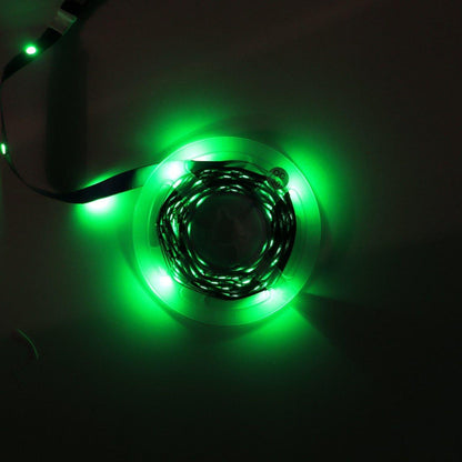 Світлодіодна RGB стрічка 5м, від USB, з пультом 5050 / Багатобарвна стрічка для інтер'єру / RGB підсвітка