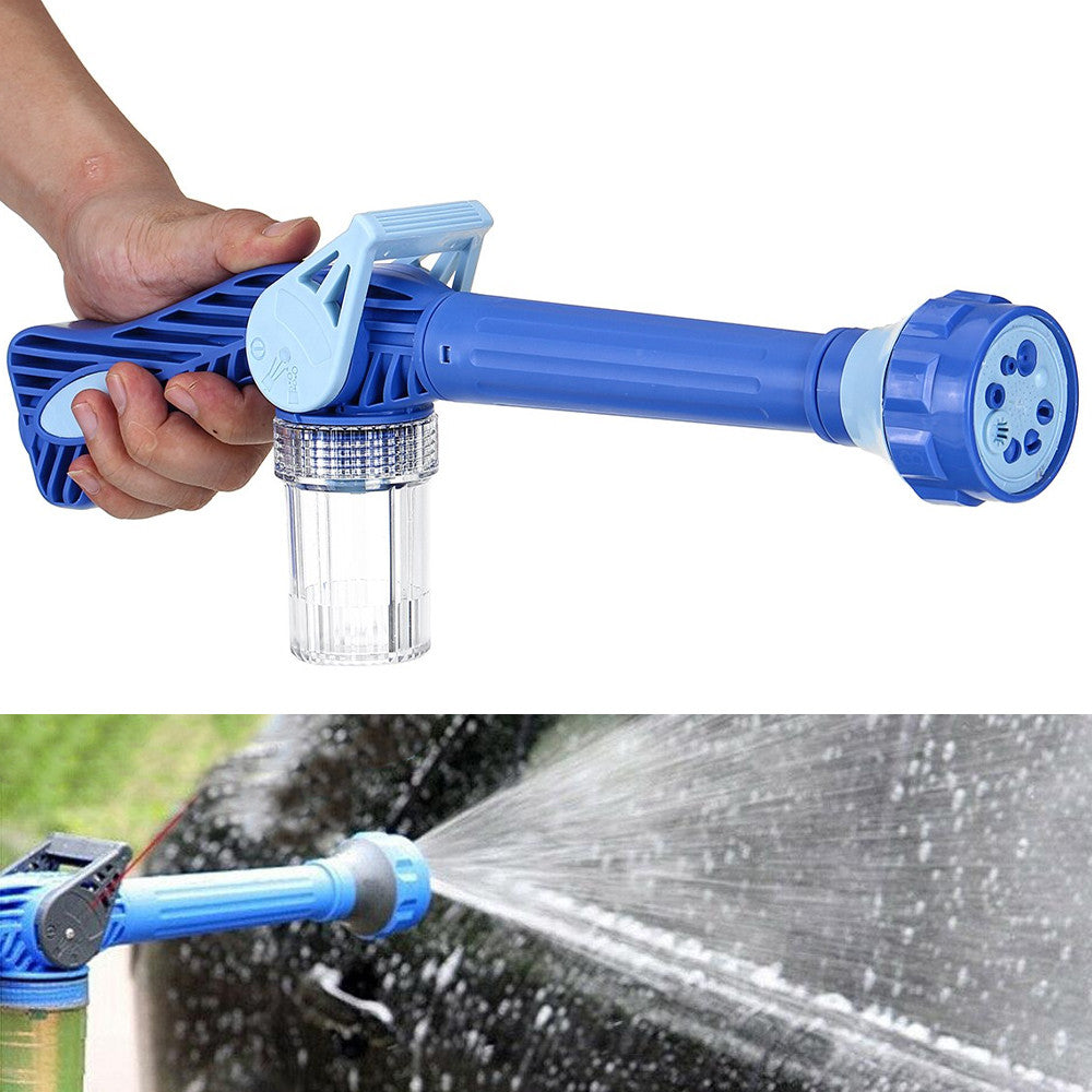 Розпилювач води, 8 режимів поливу, Ez Jet Water Cannon, Синій / Насадка на шланг водомет / Водяна гармата