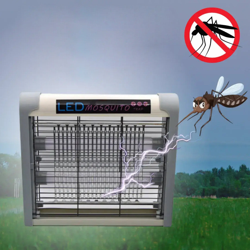 Електрична лампа від комарів від мережі, 1Вт, Mosquito Trap, Білий / Пастка для комарів / Знищувач комах