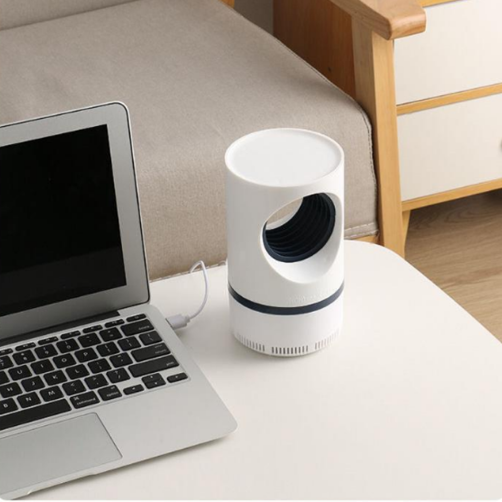 Знищувач комарів та комах від USB, Mosquito Killer 360, Білий / Пастка для комарів / Електровідлякувач комарів