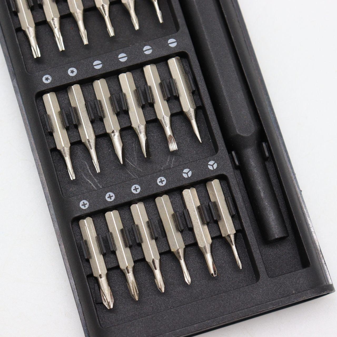 Набір магнітних викруток 24в1, Torx Hex Precision DIY, Чорний / Магнітні біти для точних робіт