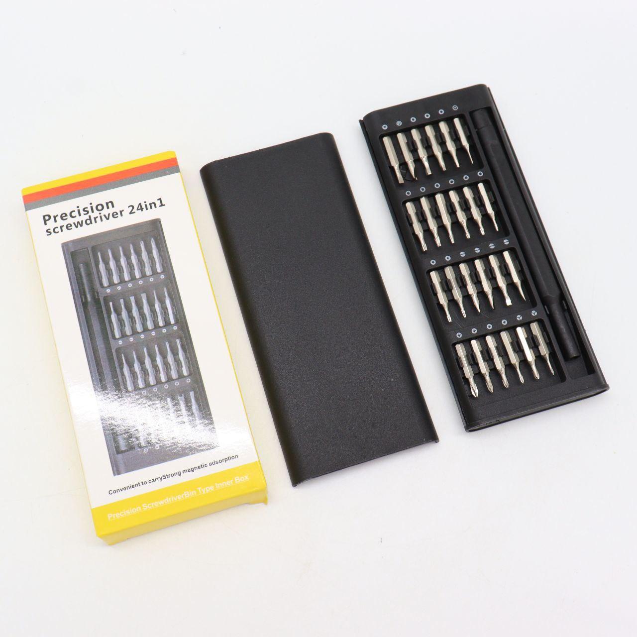 Набір магнітних викруток 24в1, Torx Hex Precision DIY, Чорний / Магнітні біти для точних робіт