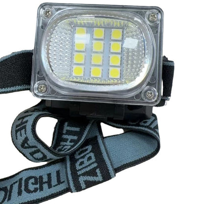 Налобний ліхтар від USB, 5Вт, 200лм, 6659A, Чорний / Акумуляторний ліхтарик на голову / Світлодіодний ліхтарик на лоб