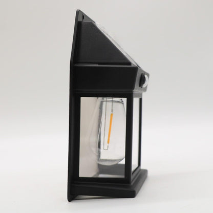 Вуличний світильник на сонячній батареї, SOLAR WALL LAMP ВK-888, Чорний / Світлодіодний ліхтар фасадний