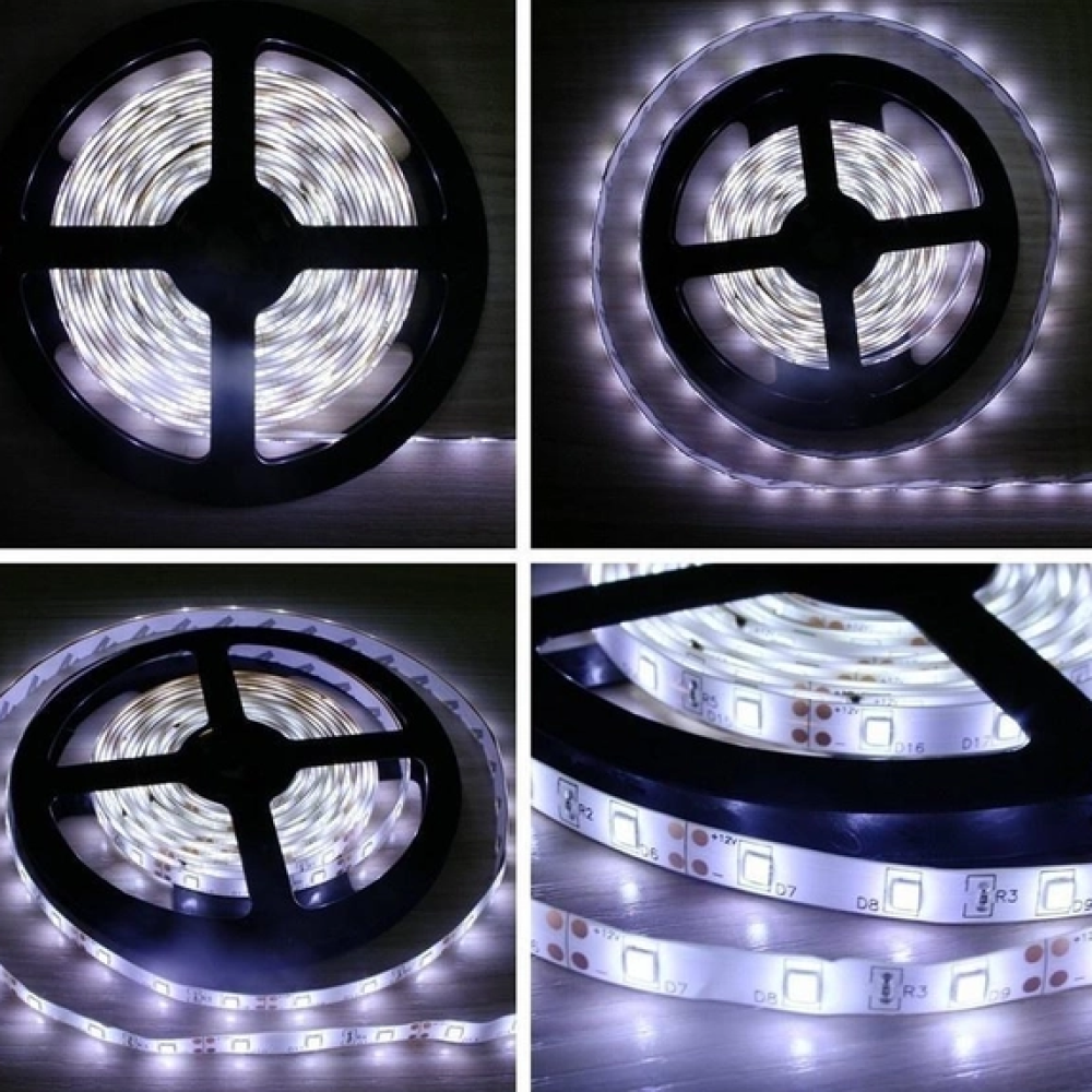 Комплект 2шт Світлодіодна LED стрічка 5м, з USB, Холодний Білий / Лед стрічка від повербанка