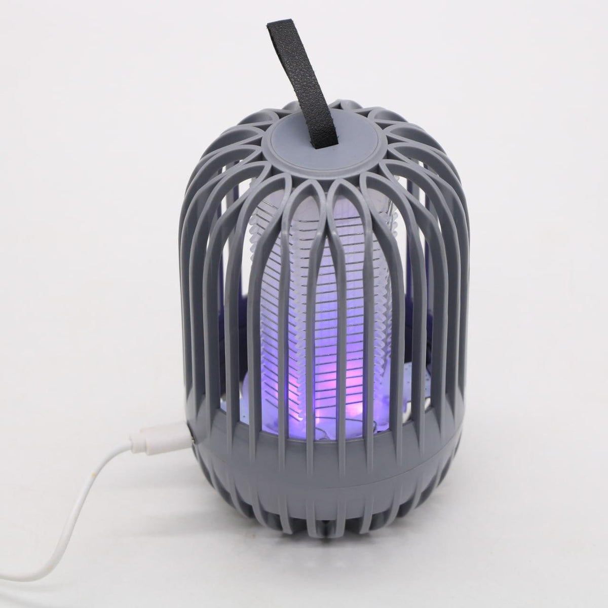 Лампа пастка для комарів і комах, від USB, BG-004, Сіра / Електричний знищувач комарів / Лампа від комарів