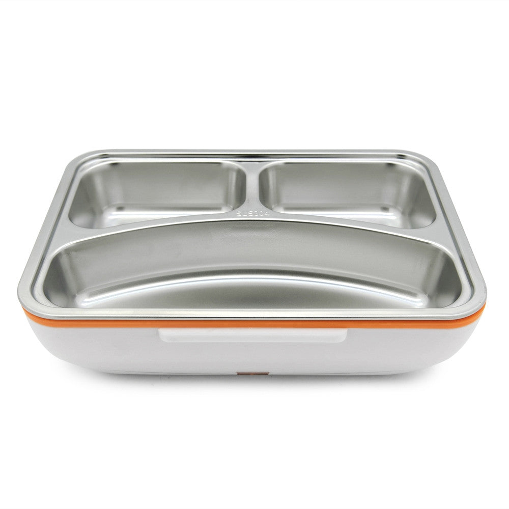 Електричний ланч бокс з підігрівом, від мережі, LunchBox, Помаранчевий / Термо ланч бокс / Контейнер для їжі