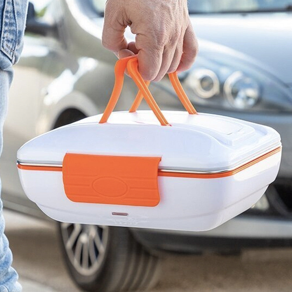 Електричний ланч бокс з підігрівом, від мережі, LunchBox, Помаранчевий / Термо ланч бокс / Контейнер для їжі