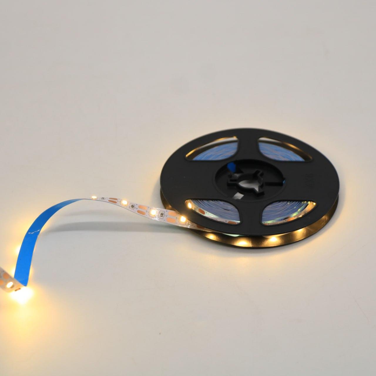 Світлодіодна LED стрічка 5м, від USB, / Універсальна лед стрічка від повербанка / Підсвітка для дзеркала