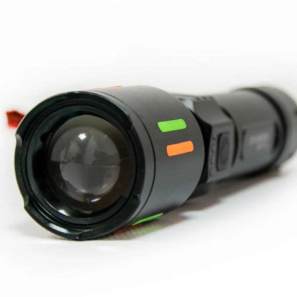 Ручний ліхтарик із зумом, від USB, 3 режими, BL 611-TG, Чорний / Акумуляторний ліхтар / Портативний ліхтарик