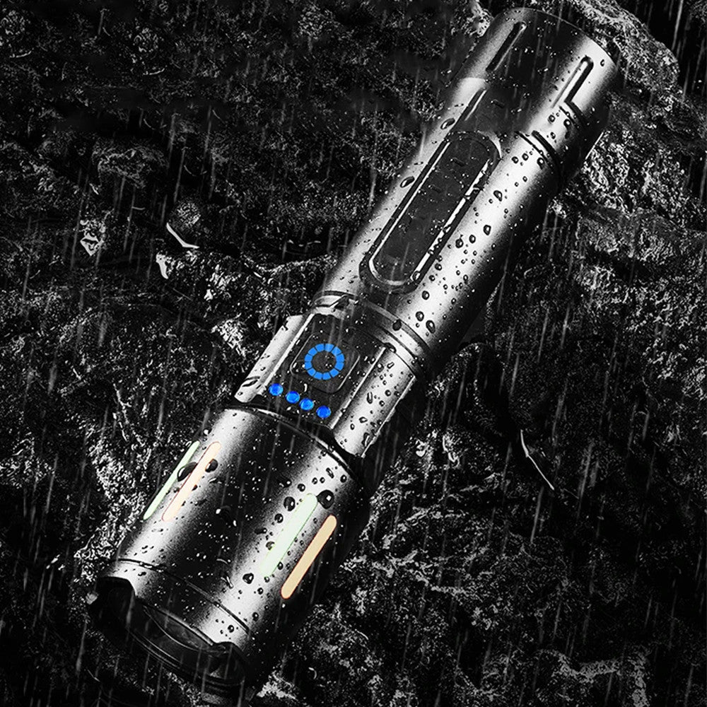 Ручний ліхтарик із зумом, від USB, 3 режими, BL 611-TG, Чорний / Акумуляторний ліхтар / Портативний ліхтарик