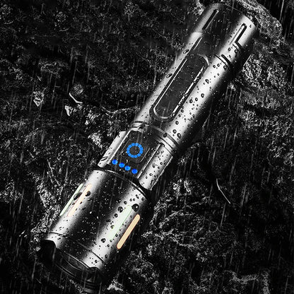 Ручний ліхтарик із зумом, від USB, 3 режими, BL 611-TG, Чорний / Акумуляторний ліхтар / Портативний ліхтарик