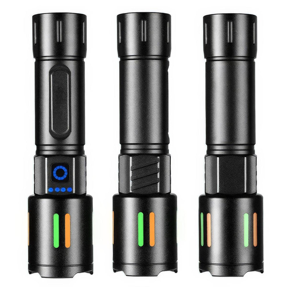 Ручний ліхтарик із зумом, від USB, 3 режими, BL 611-TG, Чорний / Акумуляторний ліхтар / Портативний ліхтарик