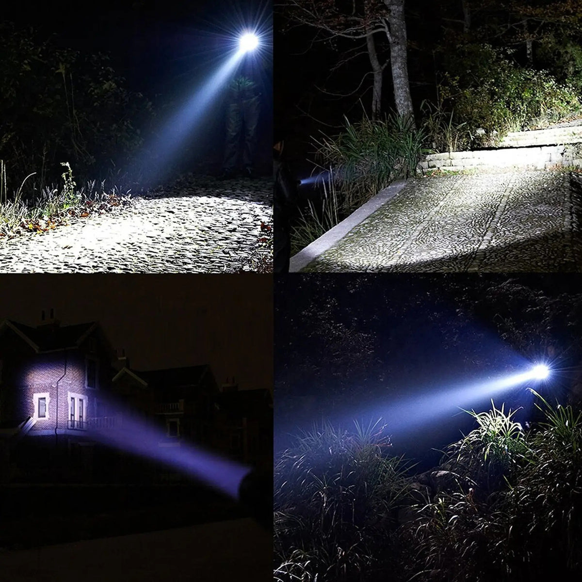 Ліхтар ручний TORCH X15, Чорний / Акумуляторний LED ліхтарик / Ліхтар із зумом / Ліхтар із зумом