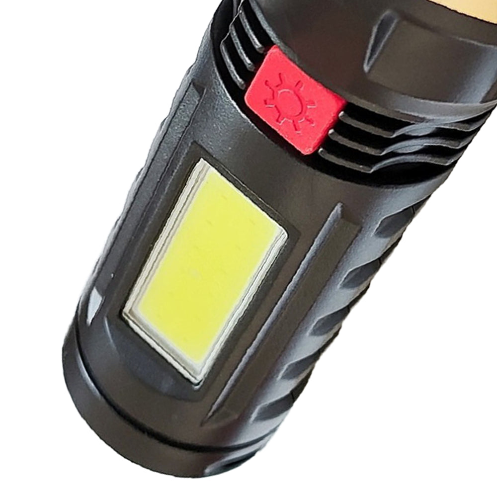 Ліхтар ручний TORCH X15, Чорний / Акумуляторний LED ліхтарик / Ліхтар із зумом / Ліхтар із зумом