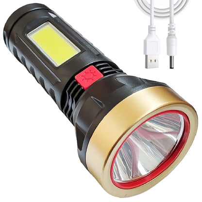 Ліхтар ручний TORCH X15, Чорний / Акумуляторний LED ліхтарик / Ліхтар із зумом / Ліхтар із зумом