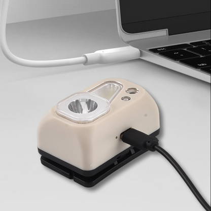 Налобний ліхтар акумуляторний з датчиком руху та USB, SH-S4, Бежевий / Світлодіодний LED ліхтарик на голову