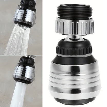Насадка-аератор на кран, 2 режими, поворотна на 360°, Water Saver, Сріблястий / Насадка на кран / Аератор для змішувача